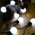 guirlandes lumineuses solaires led blancs ampoules globes extérieures moderne camping jardin fêtes