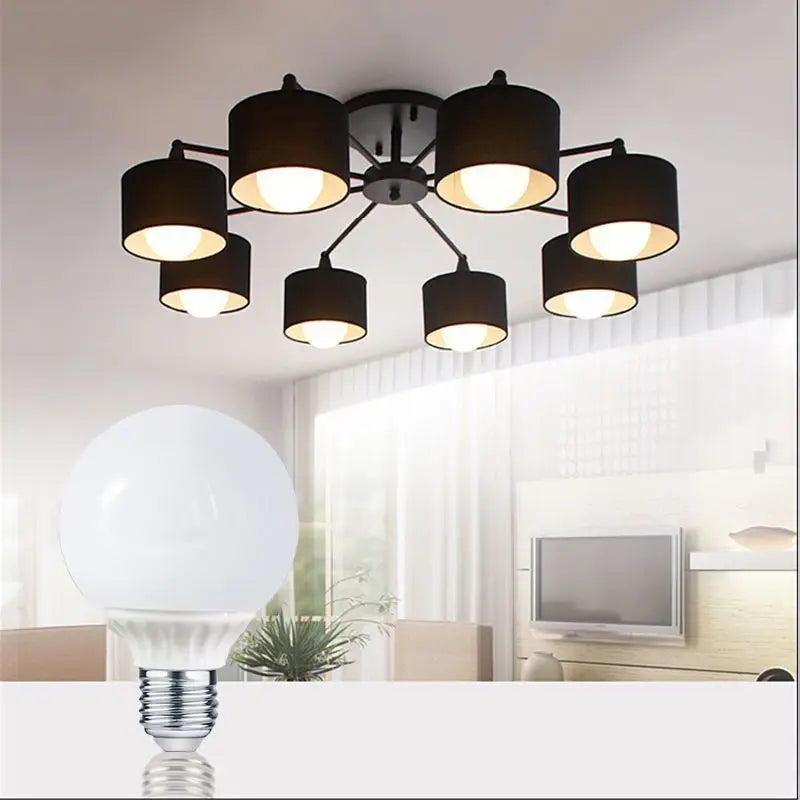 ampoule led e27 9w 15w blanc froit chaud globe 50000h moderne