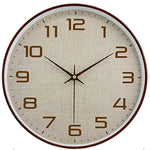 horloge murale moderne aiguille quartz blanc marron doré inch 10 inch 12 inch minimaliste