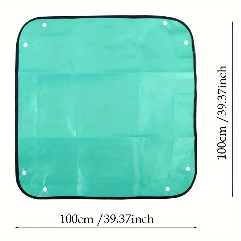tapis jardinage vert moderne tissé outils plante pot 100cm 100cm