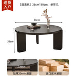 table basse moderne bois noir minimaliste salon 70cm large 38cm haut