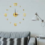horloge murale moderne horaire numérique antique aiguille décoration chambre salon