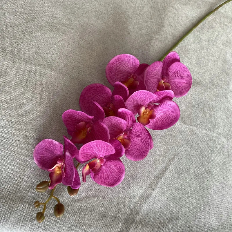 décoration intérieure orchidée rouge artificielle velours moderne mariage chambre salon
