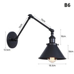 lampe murale articulée or industrielle vintage chambre cuisine salle manger
