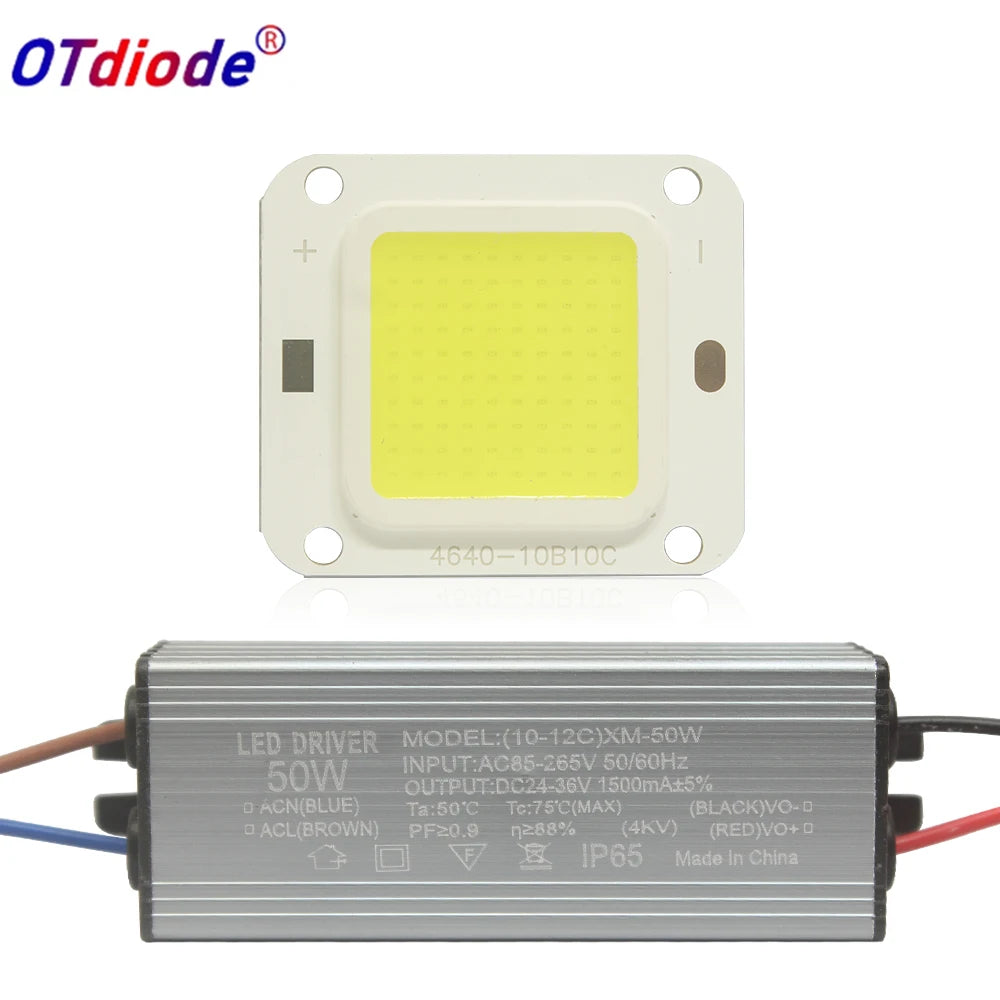 ampoule led haute puissance 10w 20w 30w 50w 70w 100w pilote modernes blancs