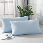 protège oreiller gris uni moderne qualité polyester lit maison simple 20x30inch