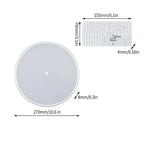 horloge murale silicone transparente chiffres romains motifs marbrés feuilles moderne