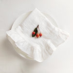 serviettes table coton doux gris orange bleu rose beige vert modernes élégantes pack 4PCS