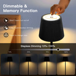 lampe décorative led rechargeable usb plusieurs couleurs abatjour opaque moderne minimaliste