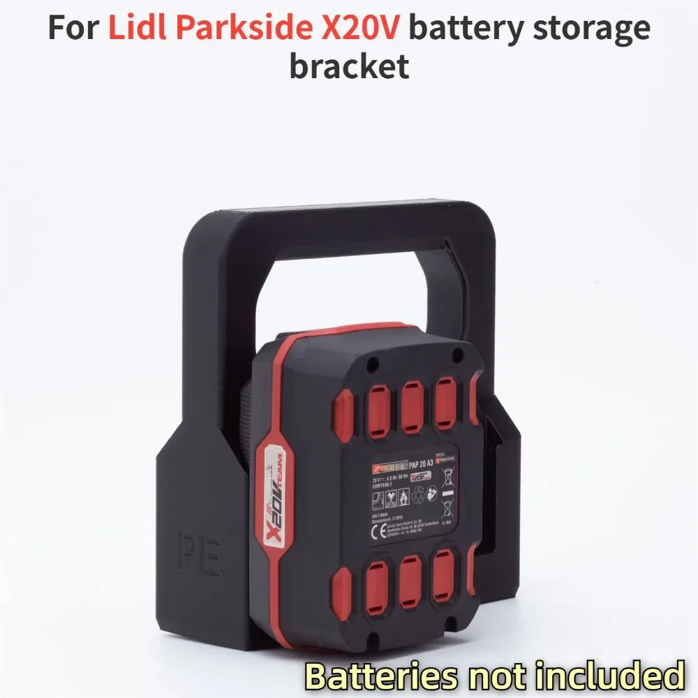 support rangement batterie noir texturé 3d fonctionnel utilitaire compartiments sans piles