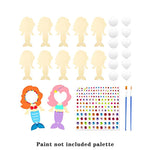 miroirs sirène artisanal strass dorés peinture pinceau instructions decoration enfants rouge violet bleu blanc