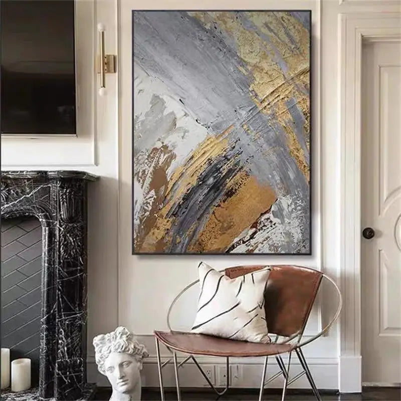 Vue de face du tableau moderne sans cadre pour décoration intérieure