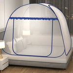 filet lit pliable moustiquaire polyester coton quadratique transparent gris bleu moderne opacité