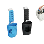 brosse toilette bleu noir crochets ajustables texture lisse moderne pratique