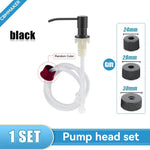 distributeur savon liquide mains acier inoxydable mousse blanc noir moderne fixations extensions joints