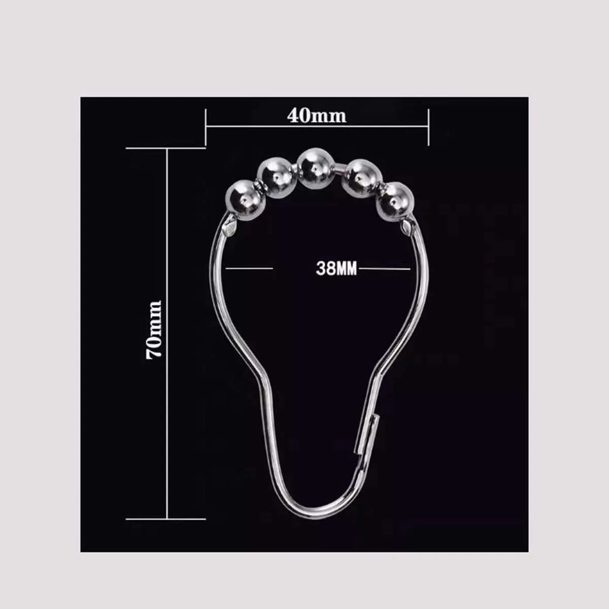 boucle rideau argentée moderne 10pcs 12pcs 16pcs 28pcs