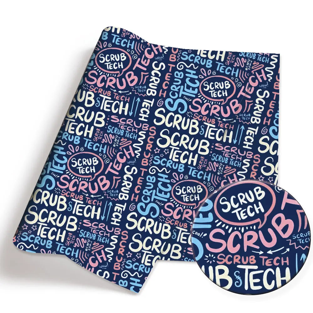 serviette toilette bleu marine gris motif médical chirurgical coton imprimé moderne maison