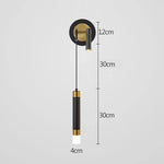 lampe murale moderne or noir éclairage chambre coucher salle manger led fixations simples