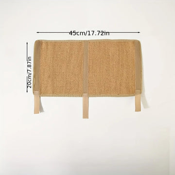 griffoir chat tissu tressé jute adhésif moderne protection meubles beige anti griffures 20x45cm 30x60cm