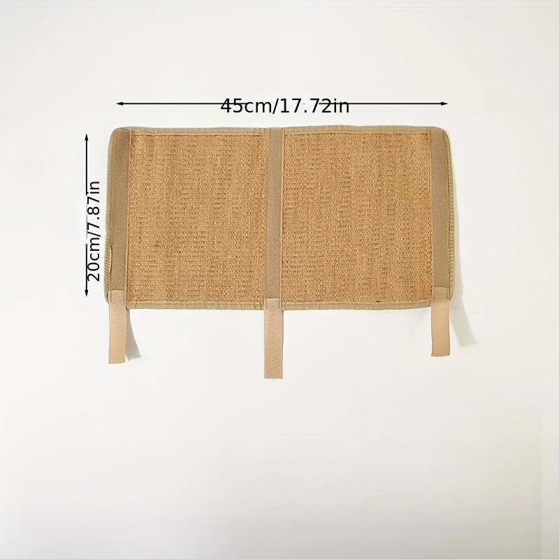 griffoir chat tissu tressé jute adhésif moderne protection meubles beige anti griffures 20x45cm 30x60cm