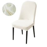 housse chaise extensible jacquard gris moderne fauteuil salle manger banquet