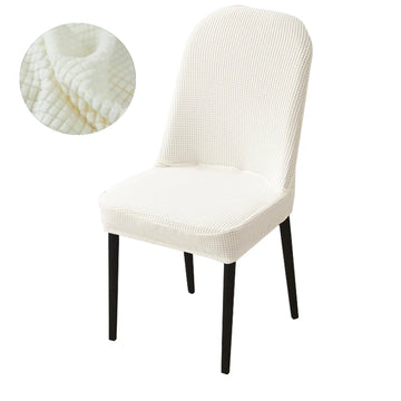 housse chaise extensible jacquard gris moderne fauteuil salle manger banquet