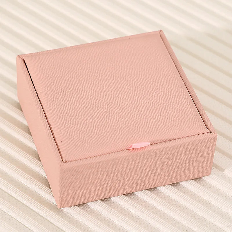 boîte bijoux cuir pu moderne rose clair vert foncé élégante toile lin multifonctionnelle portable