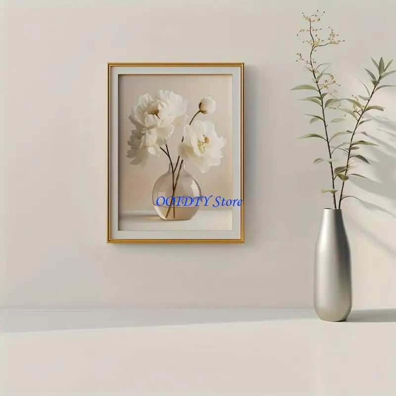 affiche murale moderne minimaliste fleurs papier opaque sans cadre 15cmx10cm 18cmx13cm 20cmx15cm 25cmx20cm 30cmx20cm