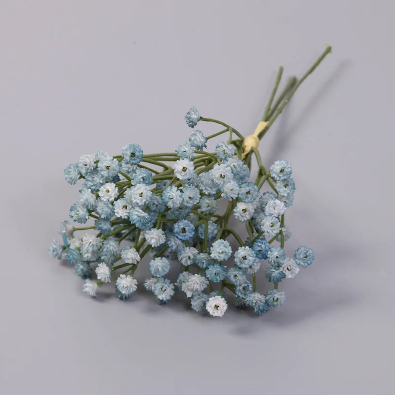 bouquet fleurs artificielles plastique blanc rose vert bleu violet modernes décoration intérieure maison salon