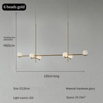 suspension lumineuse moderne sphères translucides structure métallique noir blanc minimaliste plafonnier led contemporain