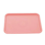 assiettes plastique blanc orange vert rose bleu modernes unies opaques cuisine dessert