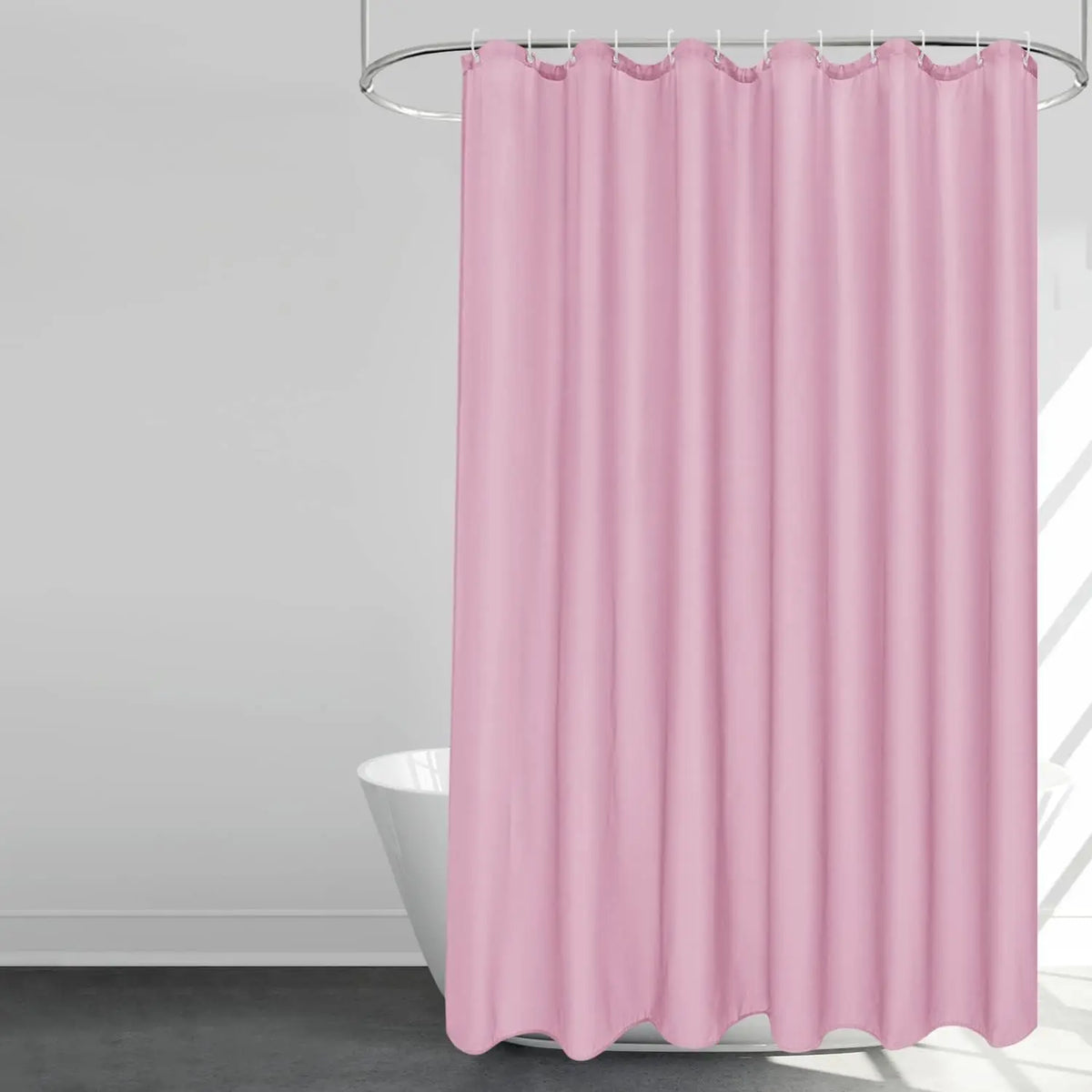 rideau douche blanc polyester moderne résistants largeur 120cm hauteur 180cmmodifiable
