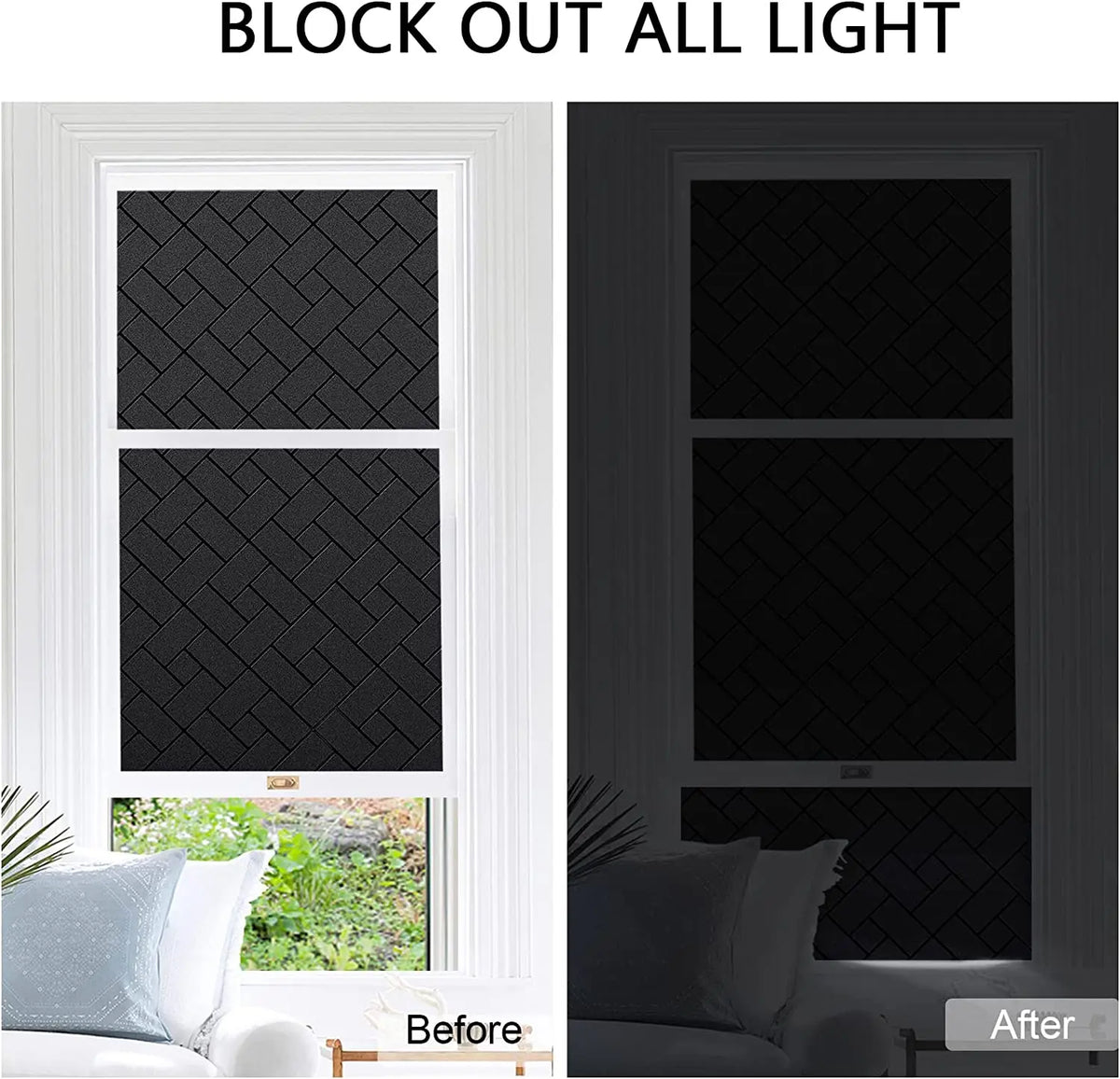 film fenêtre noir opalescent adhésif tissé damier moderne intimité thermique uv protection 30x100 cm