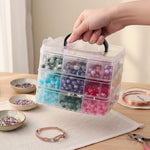 boîte rangement transparente plastique ajustable empilable compartiments bijoux pratique moderne