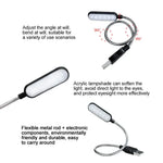 lampe led portable usb rechargeable blanc bleu moderne compact six leds cable