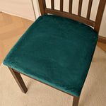 coussin chaise velours orange protection amovible lavable classique fixe