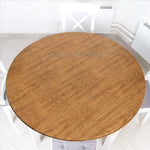 nappe table ronde polyester imperméable blanc moderne intérieur extérieur adaptable 120cm