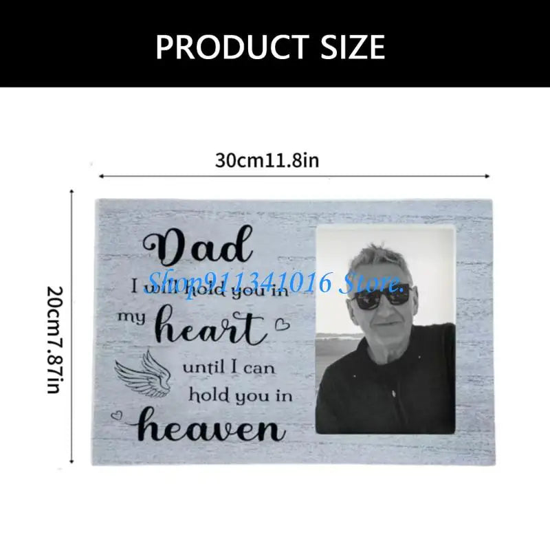 Cadre photo gris clair texture bois grunge classique imprimé honneur mom dad