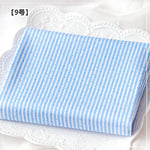 tissu coton bleu clair imprimé points rayures triangles zigzag moderne décontracté biodegradable 160cm