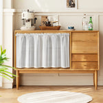 rideau blanc transparent moderne polyester simple fenêtre cuisine 45cm 60cm 80cm
