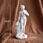 statue déesse vénus résine art classique figurine femme nue pose antique decoration