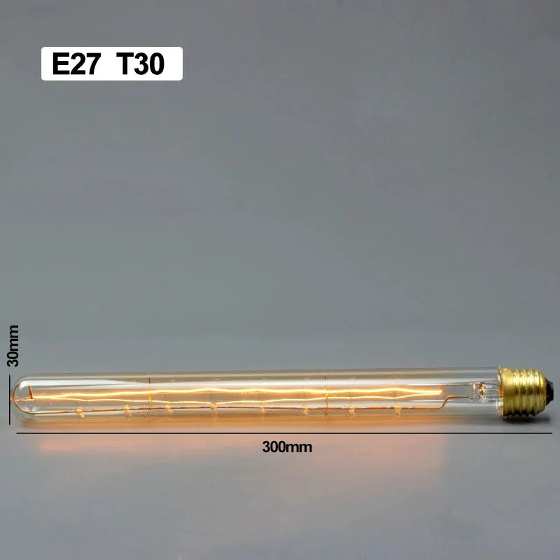 ampoules filament transparentes vintage 220v 110v 2700k e27 t10 t45 t185