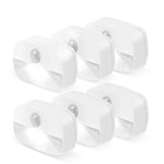veilleuse led détecteur mouvement blanc moderne adhésif batteries aaa 62x42x22 mm