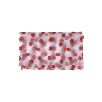 table table rose fraises feuilles vertes transparente moderne mariage festif