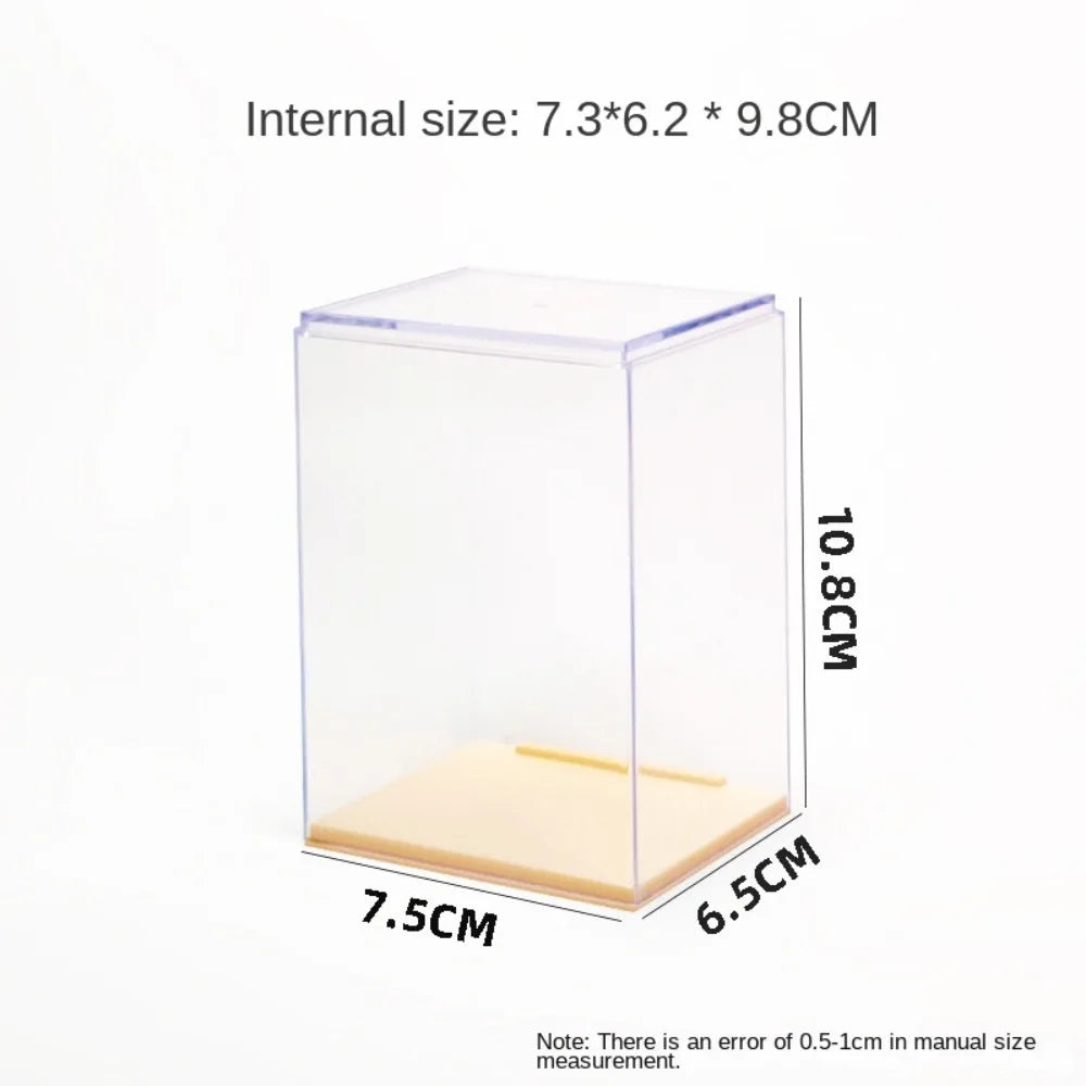 présentoirs transparents empilables moderne boîtes petites peluches support vert