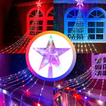 guirlande lumineuse multicolore leds cascade halloween noël moderne décoration usb solaire