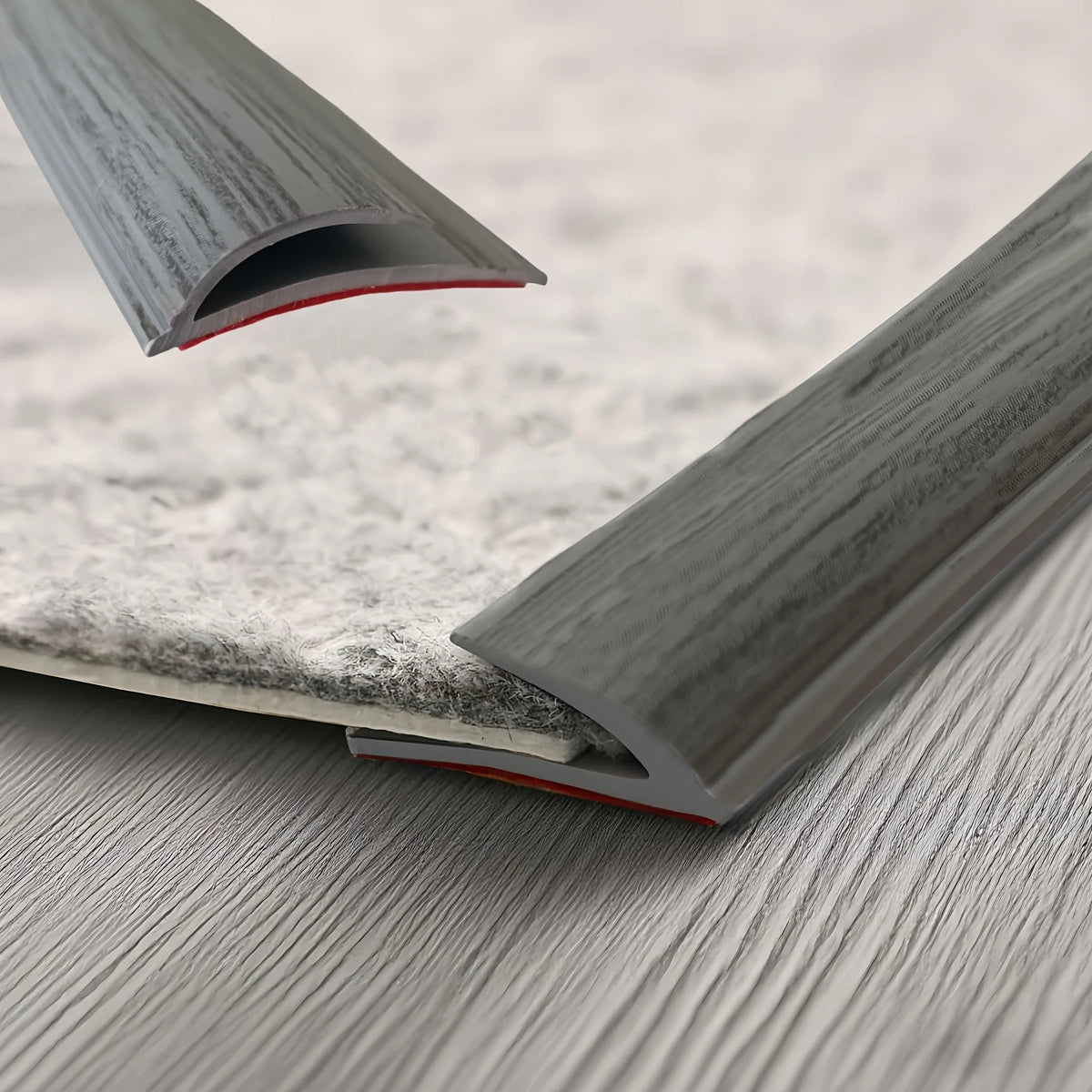 profil tapis gris rayures adhésif moderne abrasion résistante guide taille auto adhésif découpable tapis