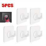 porte sacs porte clés adhésifs transparents support charge lourde multiple utilisation moderne pratique chambre