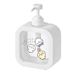 distributeur savon liquide rose dessins animés personnages mignons transparent moderne poignée pompe rechargeable