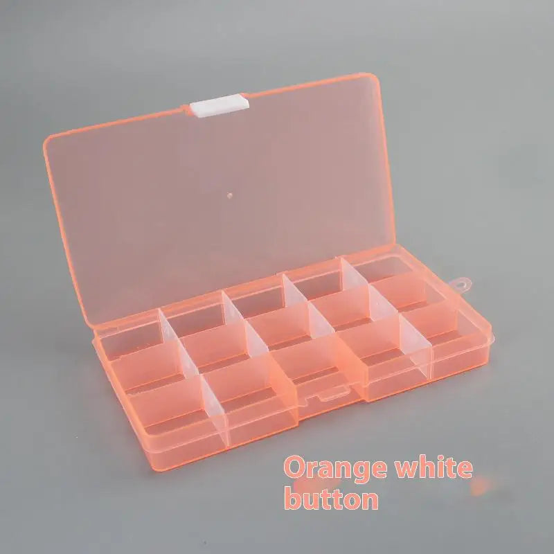 boîte compartiments transparente velours pratique moderne poignées couleurs organisation bijoux pièces vis